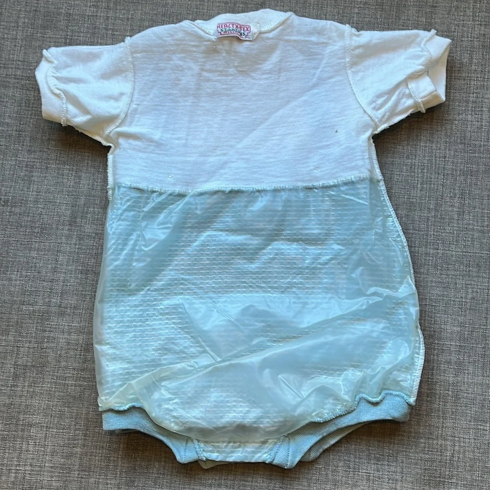 Health-Tex Vintage Baby Romper Blue